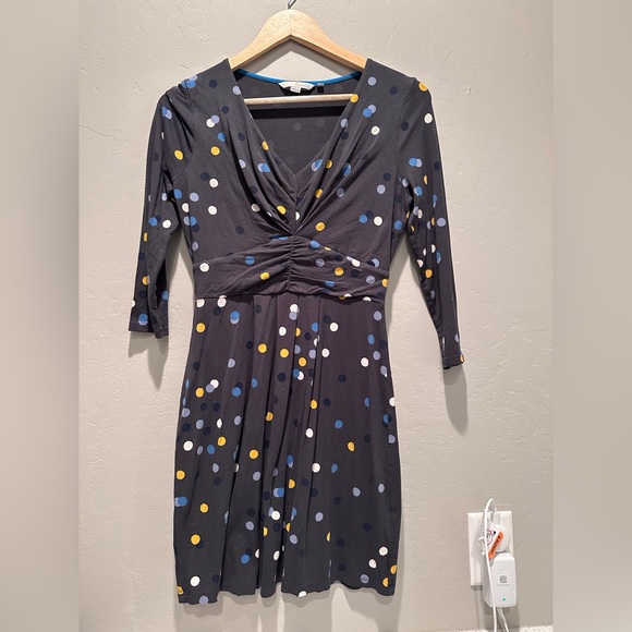 Boden Dresses & Skirts - Boden Gray Polka Dot Marion Jersey‎ Tunic Dress Size 6 Regular